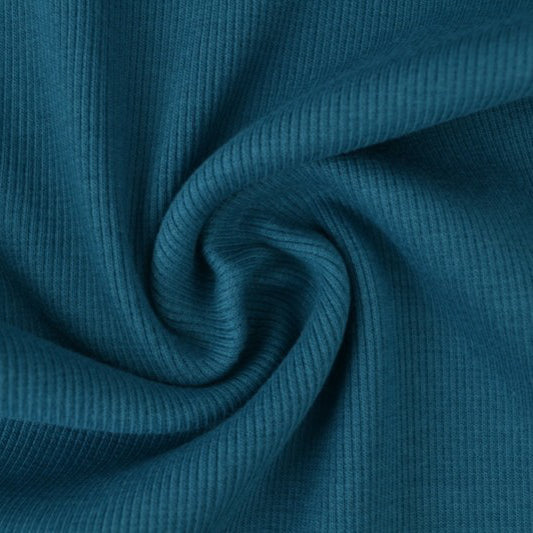 0.5m Bündchen gerippt petrol