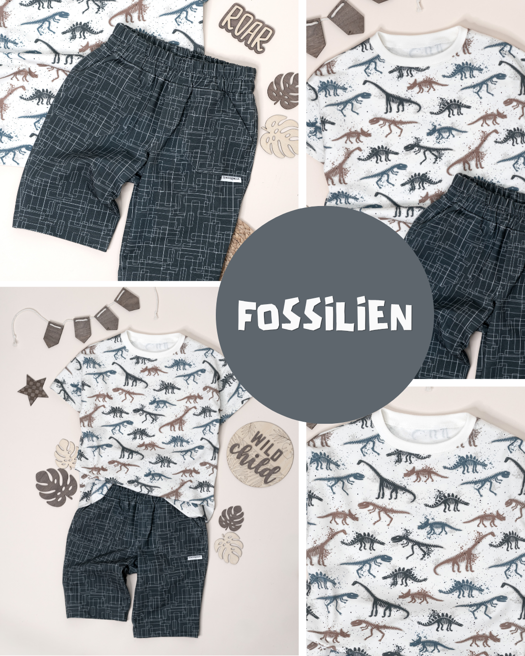0.5m BIO French Terry Fossilien *STOFFÜBERSICHT*