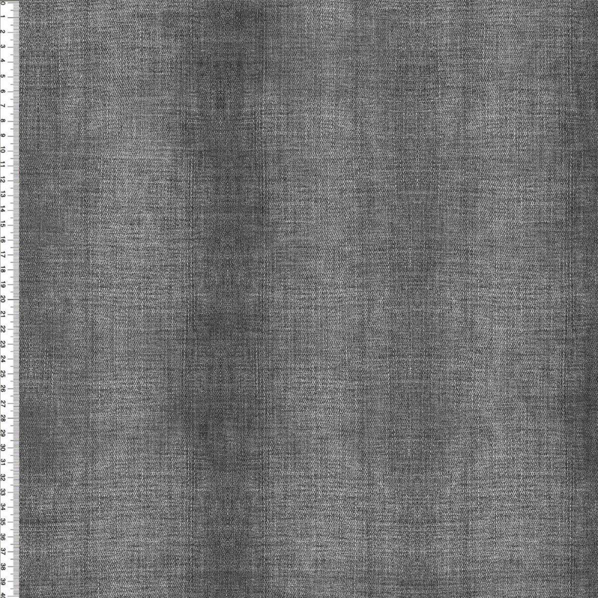 RESTSTÜCK 100cm Bio-French Terry Jeanslook denim-grau