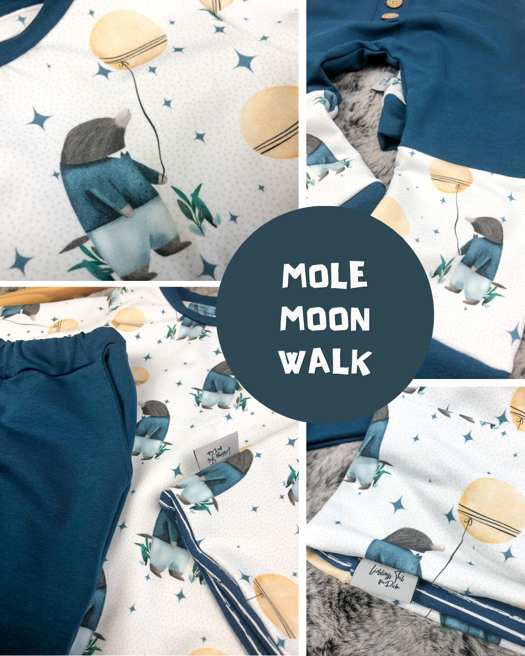 0.5m BIO French Terry Mole Moon Walk *VORBESTELLUNG*