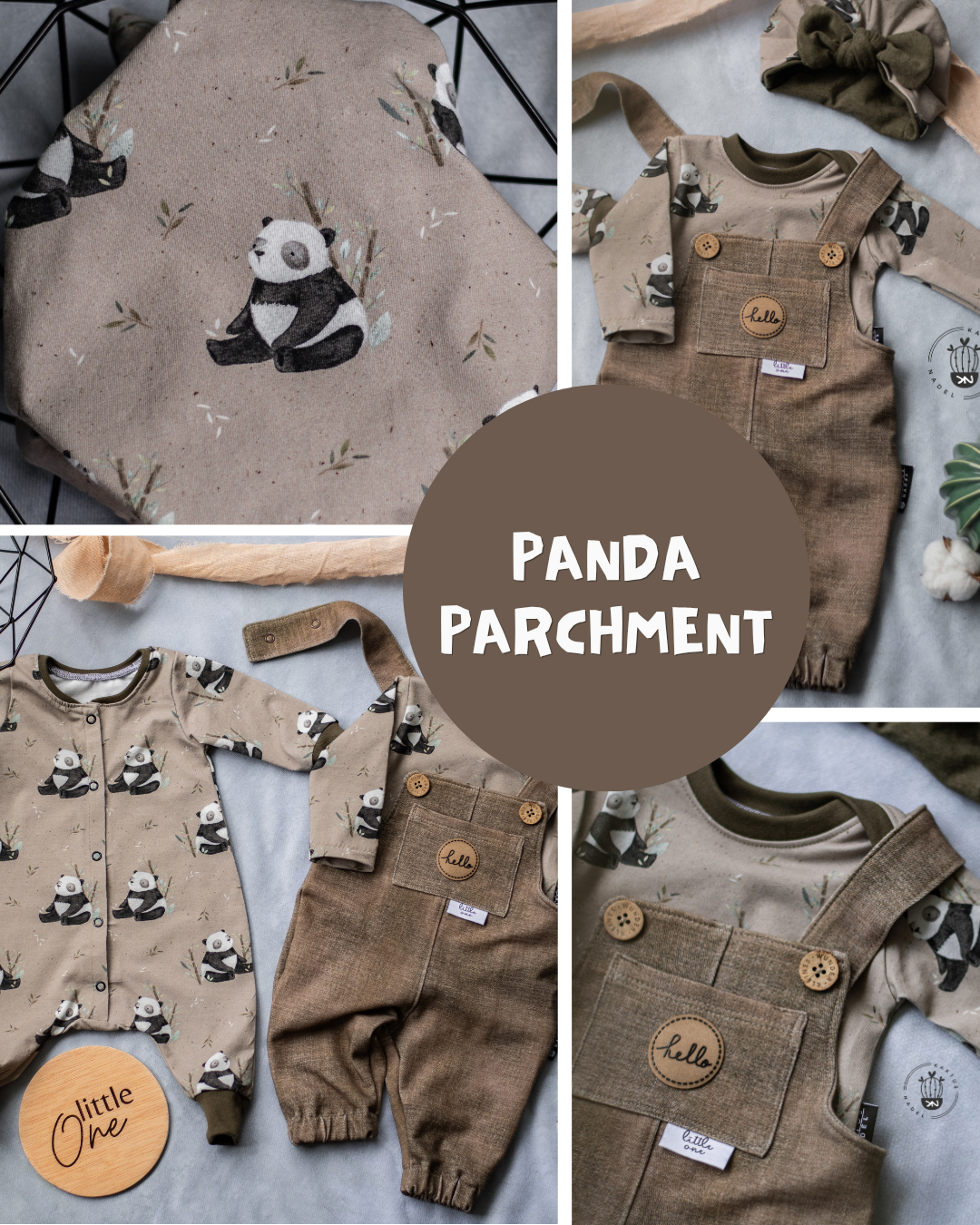 0.5m BIO French Terry Panda parchment *VORBESTELLUNG*