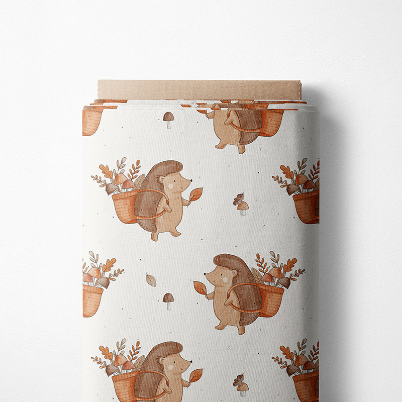 0.5m BIO French Terry Herbst-Igelchen *STOFFÜBERSICHT*