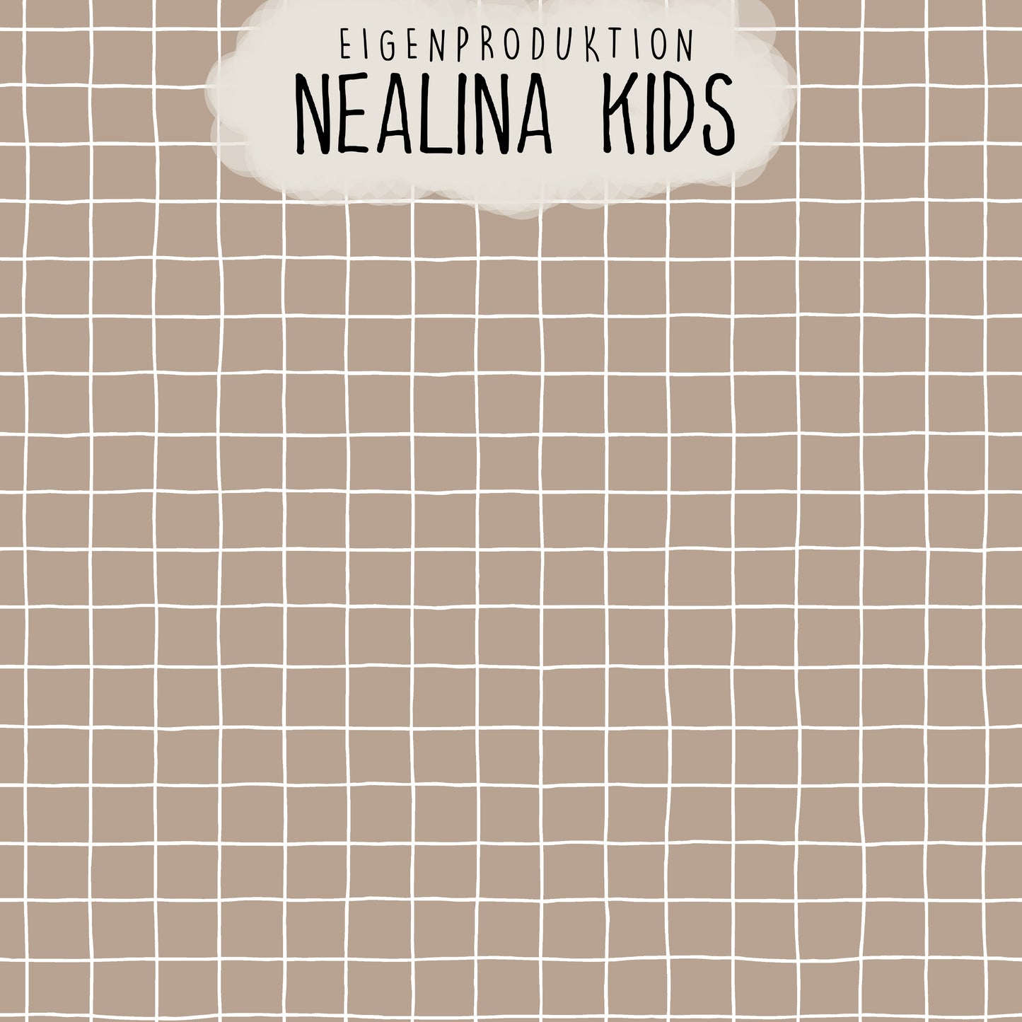 0.5m BIO French Terry Grid coffee *VORBESTELLUNG*