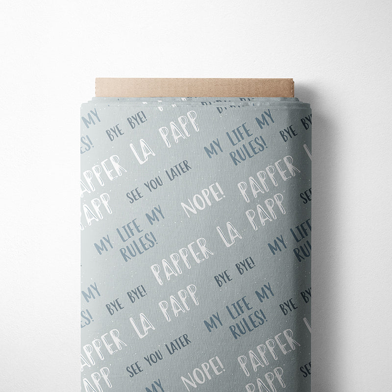 0.5m BIO French Terry Papperlapapp frost *STOFFÜBERSICHT*