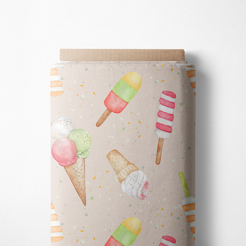 RESTSTÜCK 50cm BIO French Terry Ice Cream