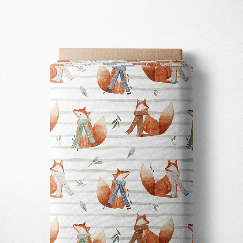 0.5m BIO French Terry Winterfüchslein rice *VORBESTELLUNG*