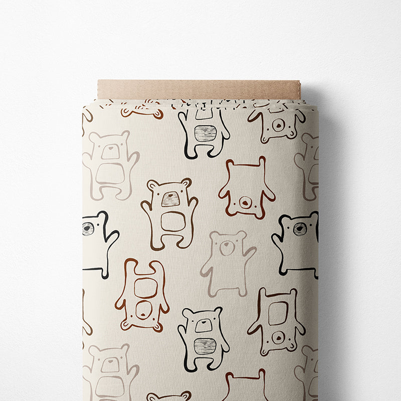 0.5m BIO French Terry My Little Bear neutral