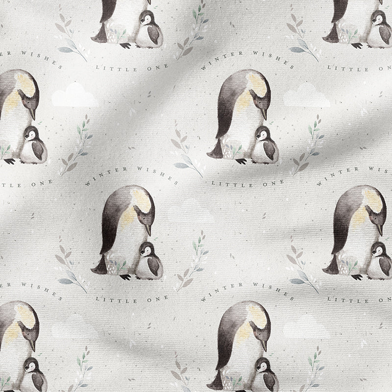 0.5m BIO French Terry Pinguin Mama mink *VORBESTELLUNG*