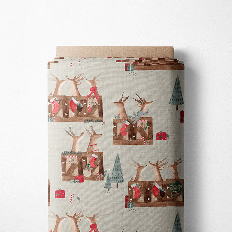 0.5m BIO French Terry Deer Santa Tofu *VORBESTELLUNG*