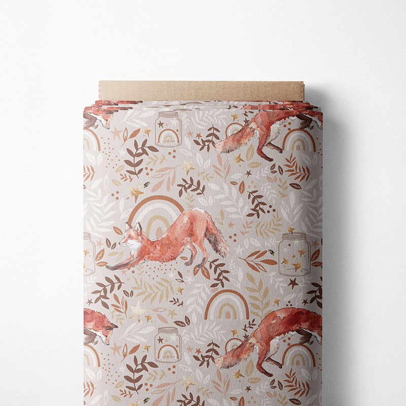 0.5m BIO French Terry Fox over the rainbow - autumn *VORBESTELLUNG*