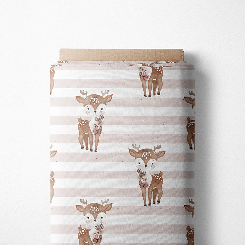 0.5m BIO French Terry Oh Flower Deer *STOFFÜBERSICHT*