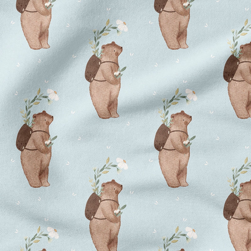 0.5m BIO French Terry Beary Flowers *VORBESTELLUNG*