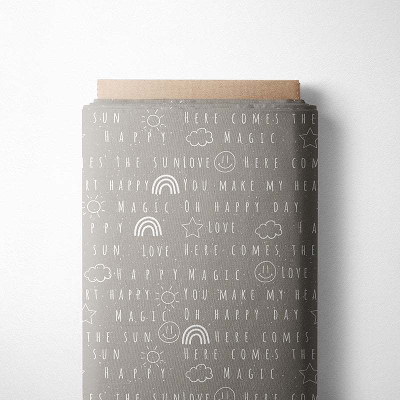 0.5m BIO French Terry Oh Happy Day *VORBESTELLUNG*