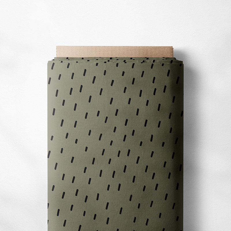 0.5m BIO French Terry Lo Scoiattolo Kombistoff khaki *VORBESTELLUNG*