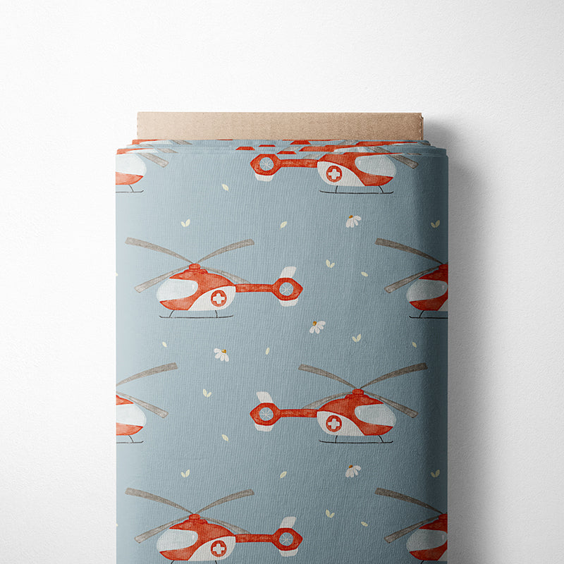 90cm Softshell Rettungshubschrauber sky