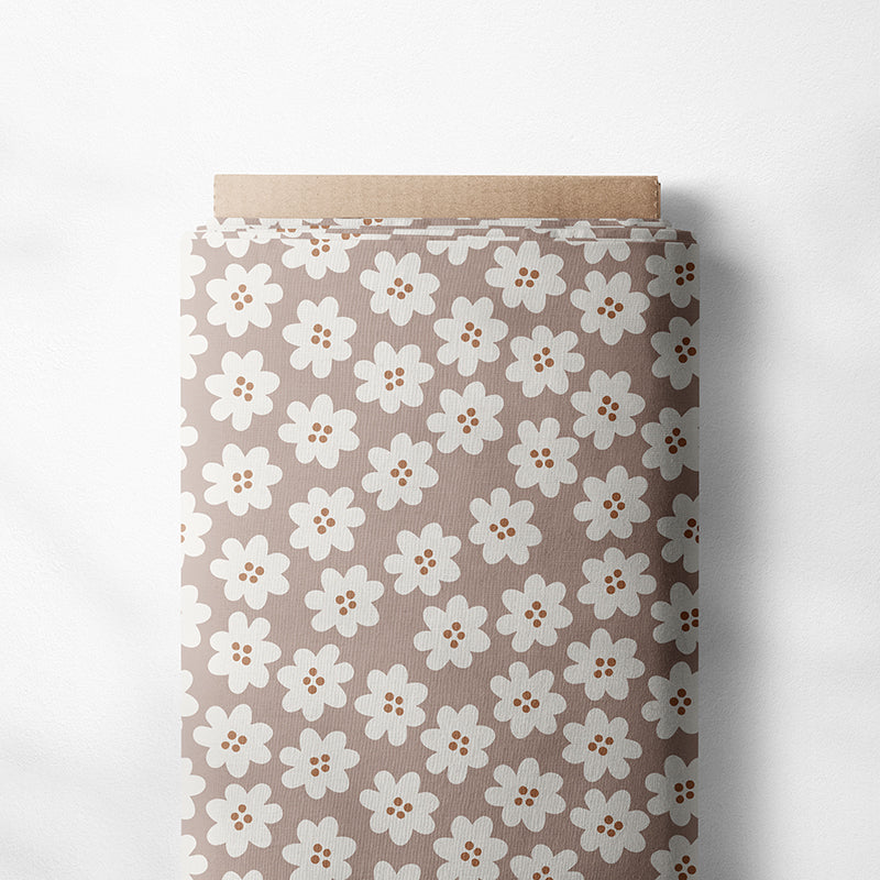 0.5m BIO French Terry Blümchen rosa *VORBESTELLUNG*