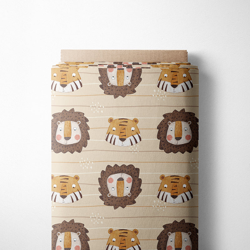 0.5m BIO French Terry Lion and Tiger *VORBESTELLUNG*