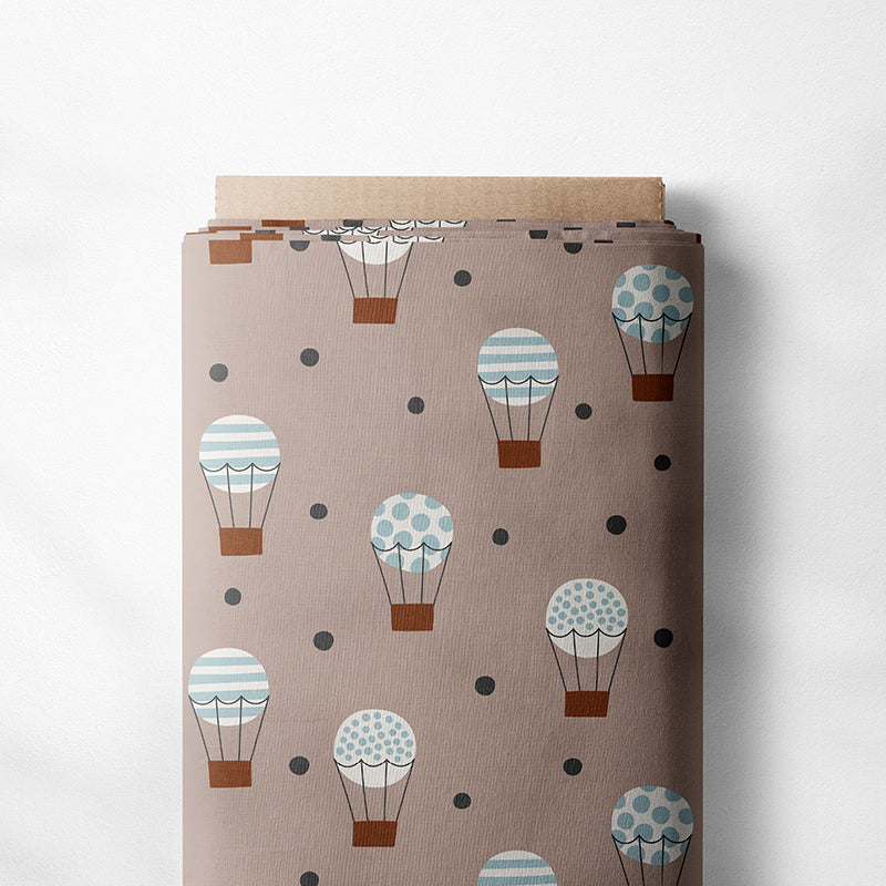 0.5m BIO French Terry Ballonfahrt braun *VORBESTELLUNG*