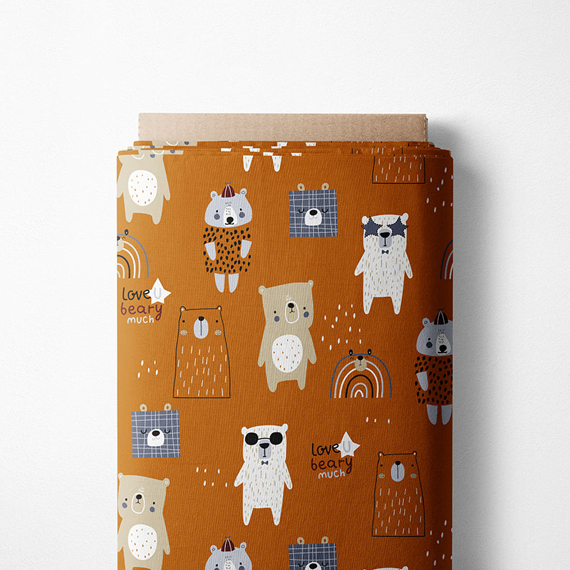 0.5m BIO French Terry Oh my Bear - Love you beary much *VORBESTELLUNG*