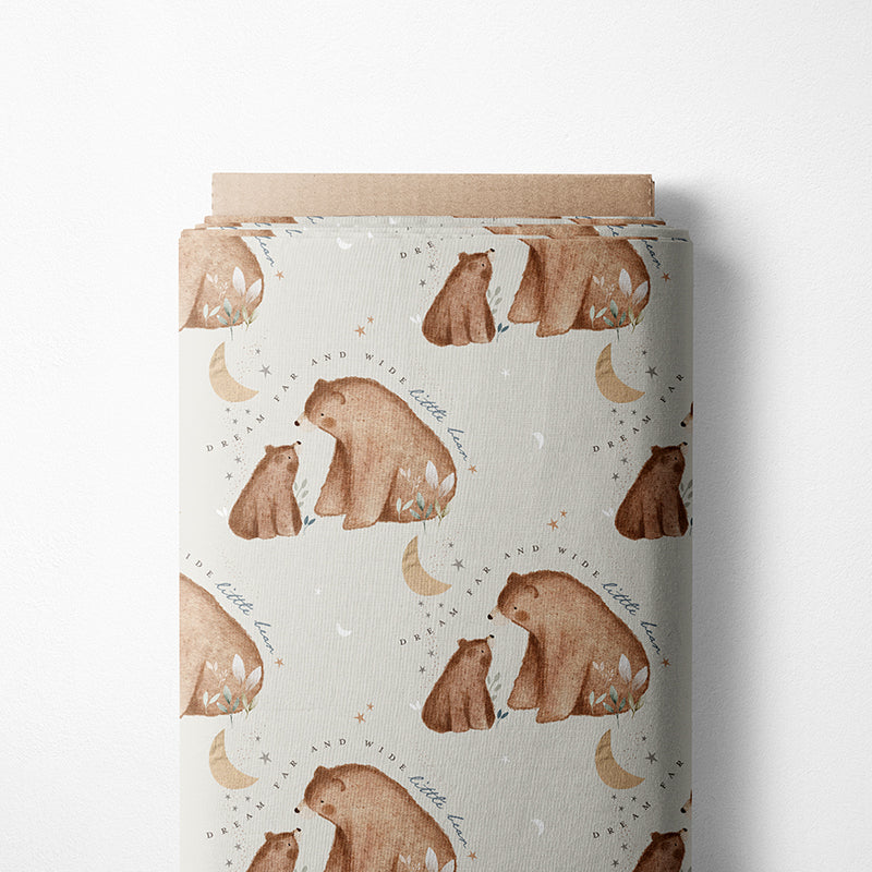 0.5m BIO French Terry Dream little Bear tofu *STOFFÜBERSICHT*