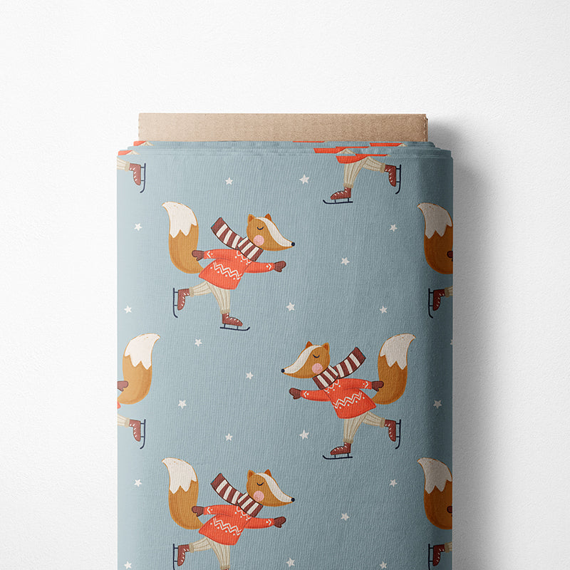 0.5m BIO French Terry Schlittschuhfahren im Schnee *VORBESTELLUNG*