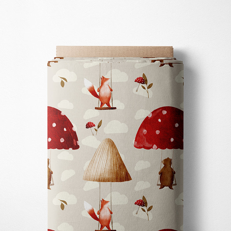 0.5m BIO French Terry Fliegenpilz *VORBESTELLUNG*