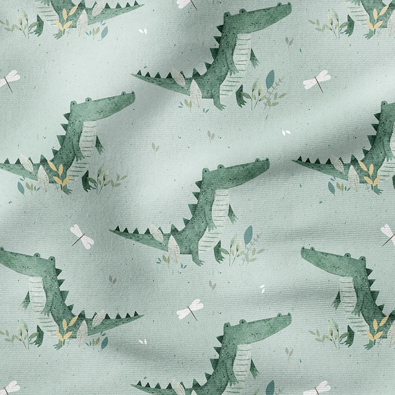 0.5m BIO French Terry Ah les crocodiles