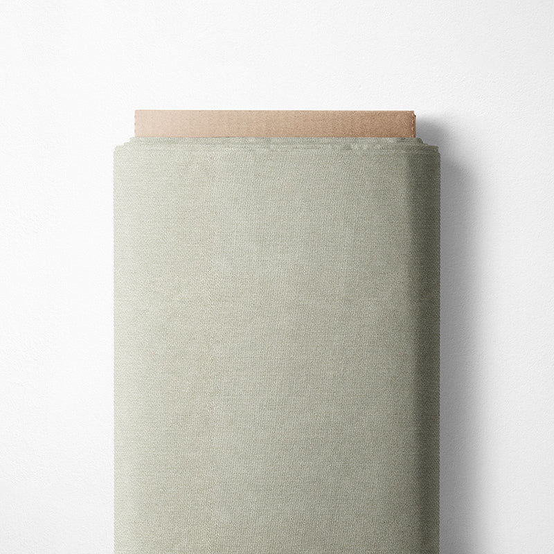 RESTSTÜCK 120cm BIO French Terry Jeanslook sand-grau