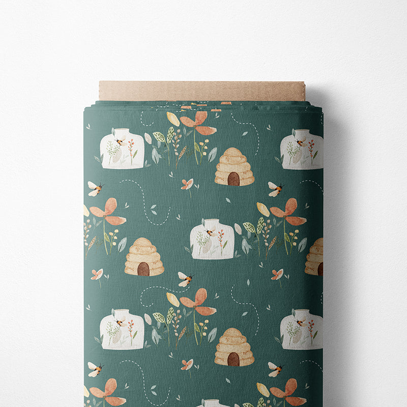 0.5m BIO French Terry Bienen-Garten bottle *VORBESTELLUNG*