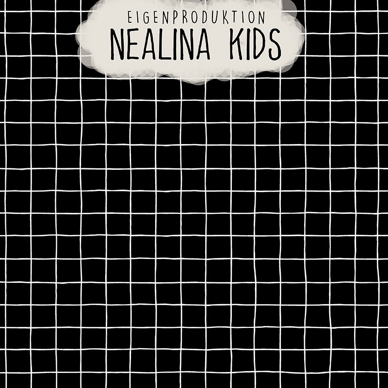 0.5m BIO French Terry Grid schwarz *VORBESTELLUNG*