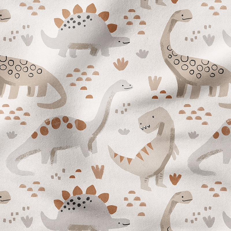 0.5m BIO French Terry Dinos cream *STOFFÜBERSICHT*