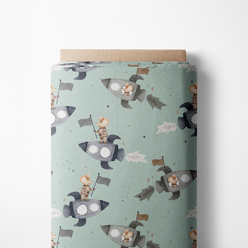 0.5m BIO French Terry Weltraum-Maus loom *VORBESTELLUNG*