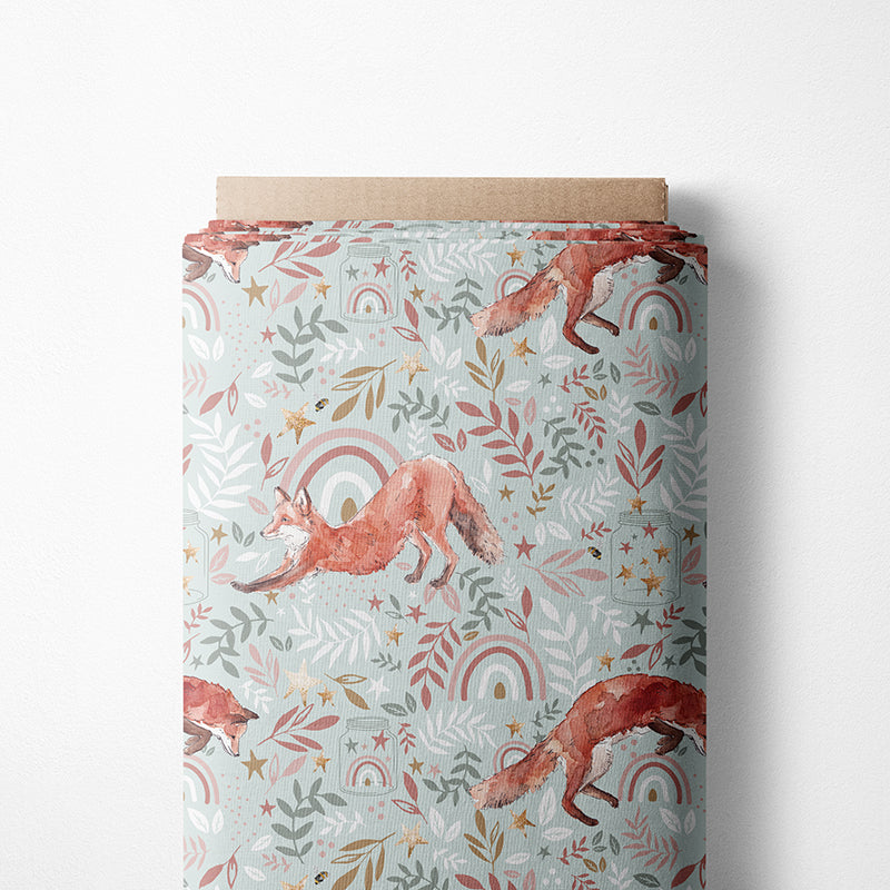 0.5m BIO French Terry Fox over the rainbow - sunrise *VORBESTELLUNG*