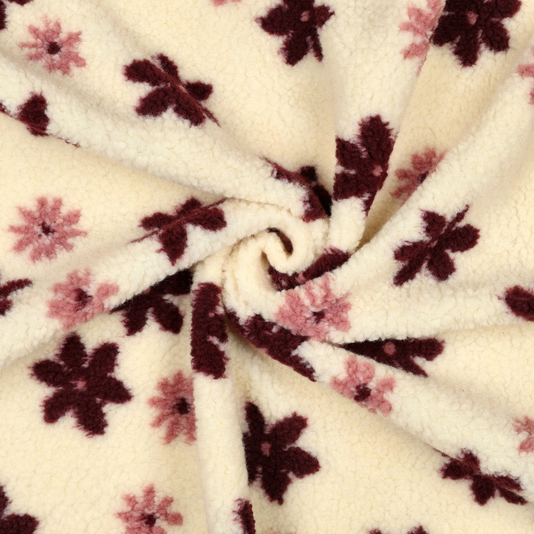 0.5m Teddystoff Jacquard Flowers