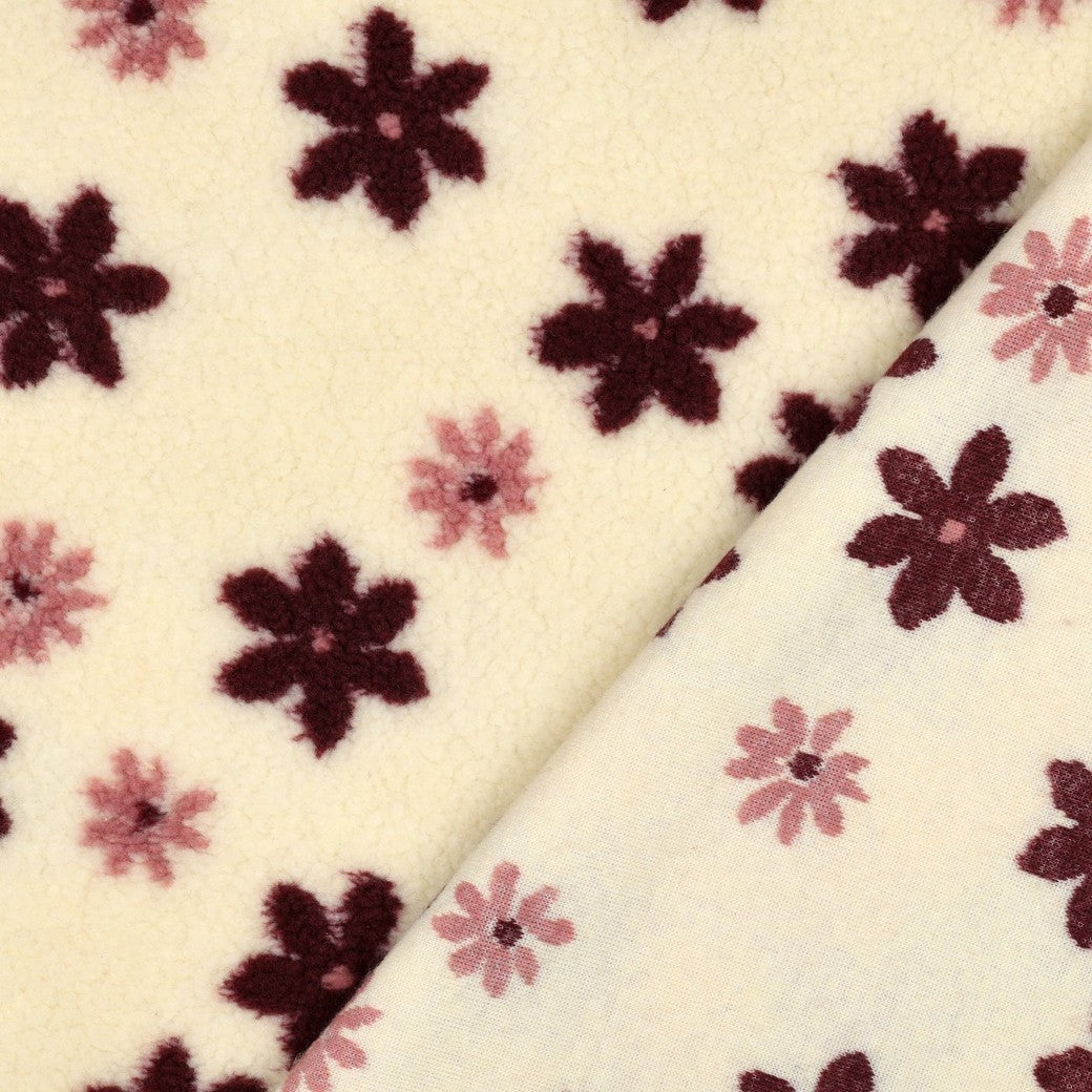 0.5m Teddystoff Jacquard Flowers