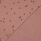 0.5m Musselin Herzen mocha
