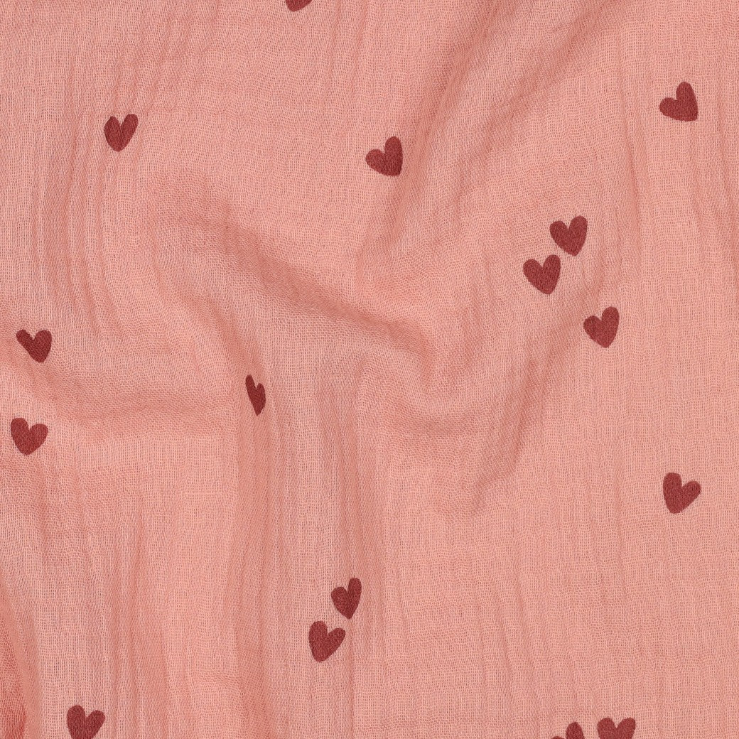 0.5m Musselin Herzen blush