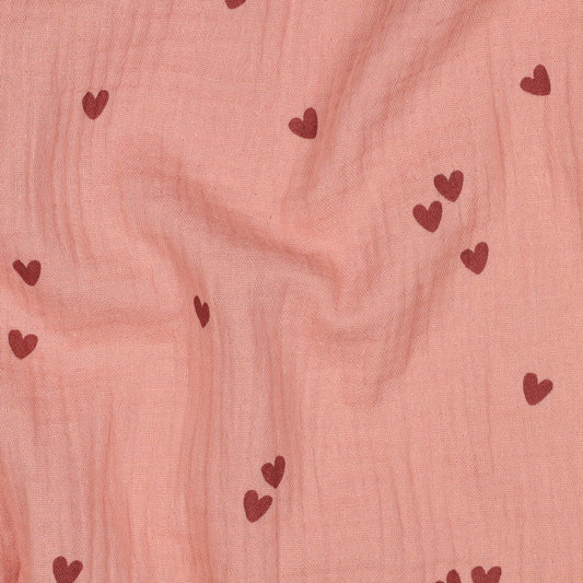 0.5m Musselin Herzen blush