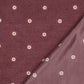 0.5m Teddystoff Blumenstickerei rosa