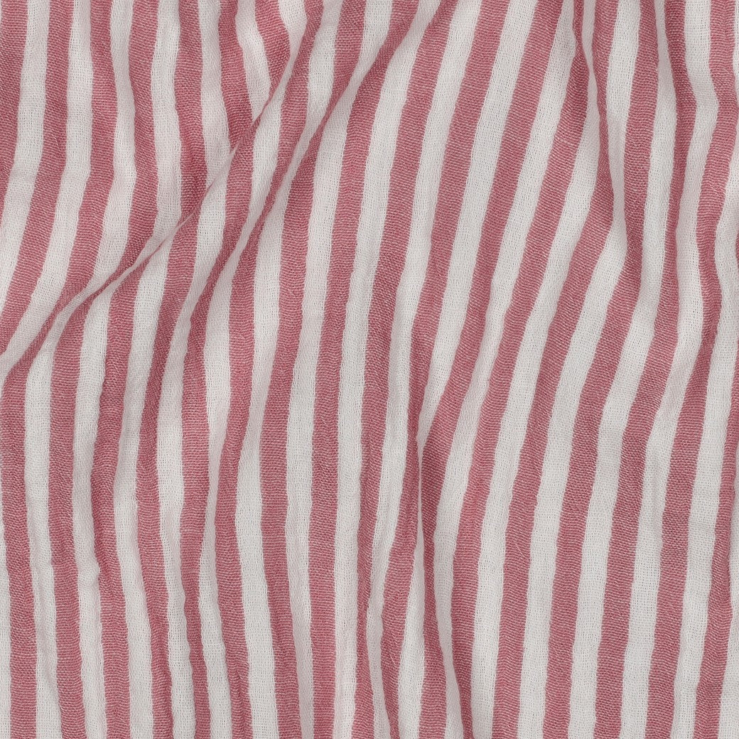 0.5m Musselin Streifen rose