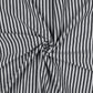 0.5m Musselin Streifen navy