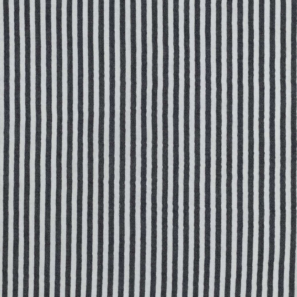0.5m Musselin Streifen navy
