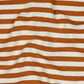 0.5m French Terry Streifen rost