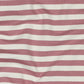 0.5m French Terry Streifen rosa