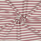 0.5m French Terry Streifen rosa
