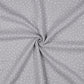 0.5m Musselin Punkte grau