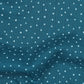 0.5m Musselin Punkte petrol