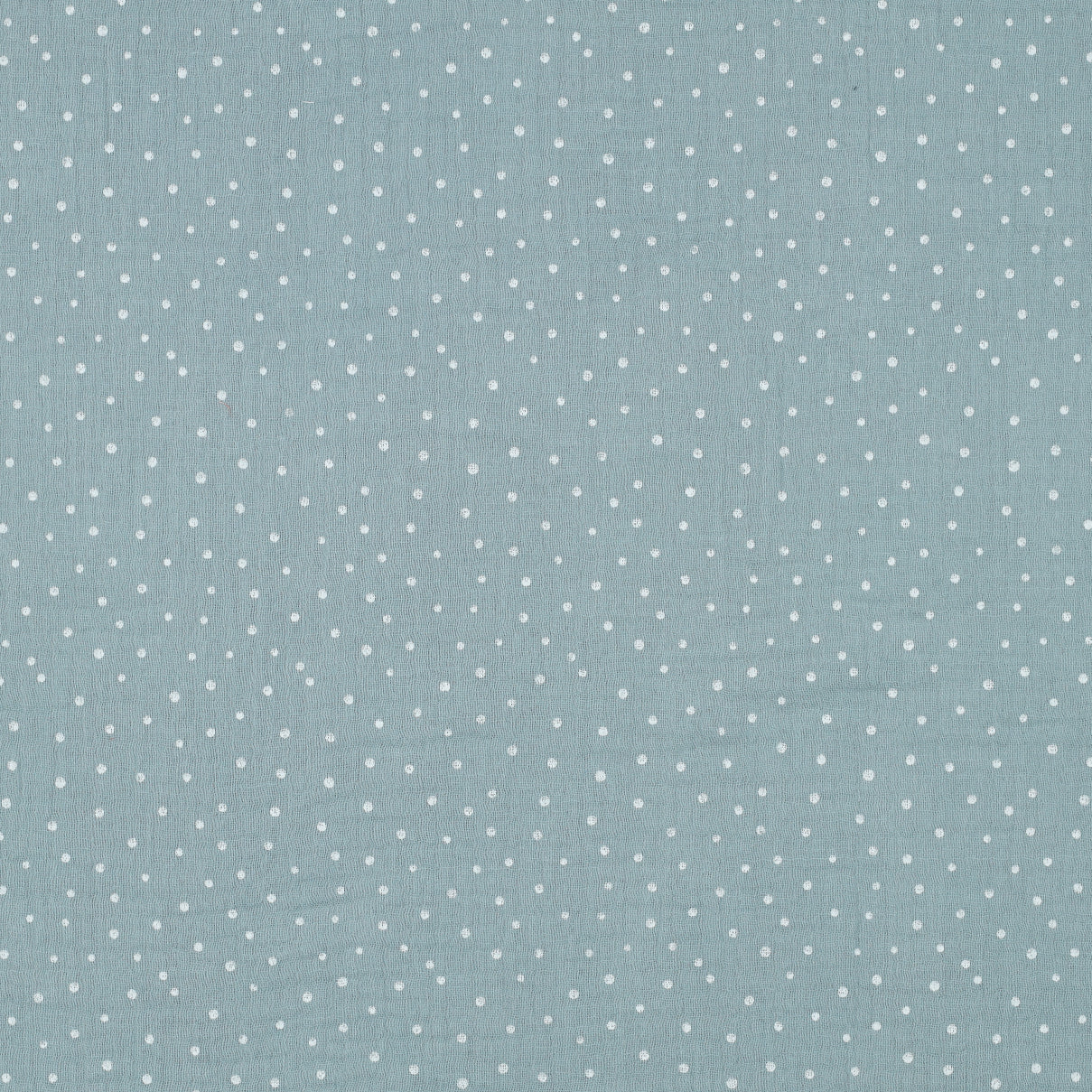 0.5m Musselin Punkte aqua