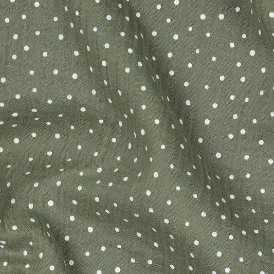 0.5m Musselin Punkte khaki