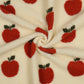 0.5m Teddystoff Jacquard Apfel